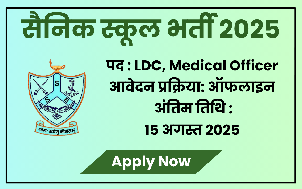 Sainik School Bharti 2025